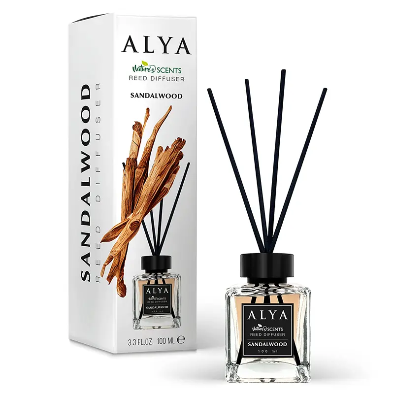 3.3 oz Sandalwood Scents-Reed Diffuser