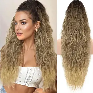 1-Minute Quick Wavy Ponytail Extension Claw Clip Easy Hair Updo