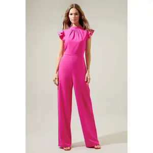 Arabella Mock Neck Wide Leg Jumpsuit