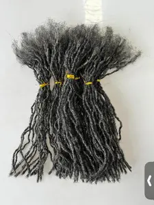 SALT AND PEPPER 8 INCH PRE-MADE MICROLOCS