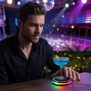 Trendy Intelligent Cocktail Coaster Adjustable Color