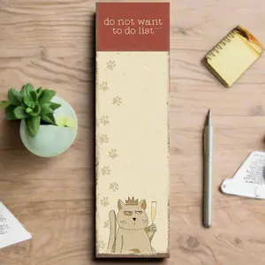 Do Not Want To Do List Cat Notepad