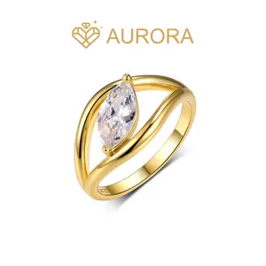 【#212 Eclipse Drop】Marquise Moissanite ring Daily Anniversary wedding ring Jewelry Synthetic Moissanite