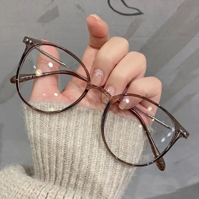 Thin-Metal Rectangle Glasses for Women, Vintage Prescription-Friendly Eyeglass Frames with Blue Light Blocking Computer Lenses, Blue Light Blocking Lens, Full-Rim Eyeglass Frames, Computer Glasses