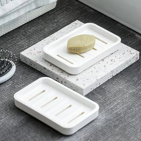 Double Layer Soap Drain Storage Box, 1 Count Creative Soap Holder, Bathroom Organizer, Soap Bar Storage Rack for Bathroom, Soap Dish, Bathroom Accessories, Bathroom Organization, Bathroom Supplies