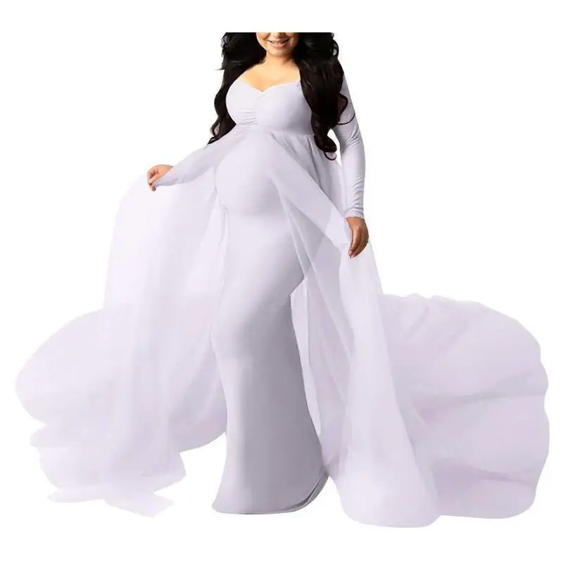 DMR Women Off Shoulder Long Sleeve Maternity Dress Tulle Elegant Slim Fit Gown Baby Shower Photography Maxi Dress for Photo Shoot - TikTok Shop DMR Women Off Shoulder Long Sleeve Maternity Dress Tulle Elegant Slim Fit Gown Baby Shower Photography Maxi Dress for Photo Shoot - TikTok Shop