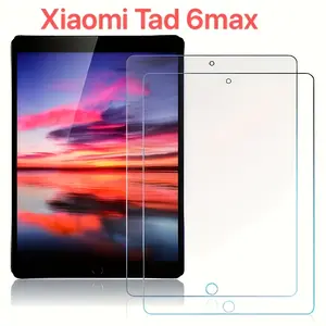 2-piece set suitable for Xiaomi 6max 14 inch large-sized flat tempered protective film high-definition display screen, anti fingerprint, blue light shielding, reflective, scratch resistant