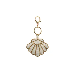 Shell Beaded Charm Keychain