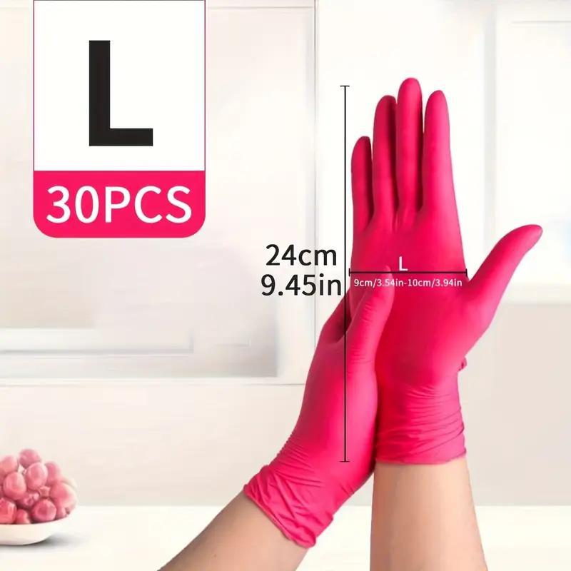 Deep Nitrile Disposable Gloves, Lightweight Multi-Functional Kitchen Gloves, Lead-Free, Alcohol-Free, Essential for Home Cleaning, Pet Care & Hair Dyeing