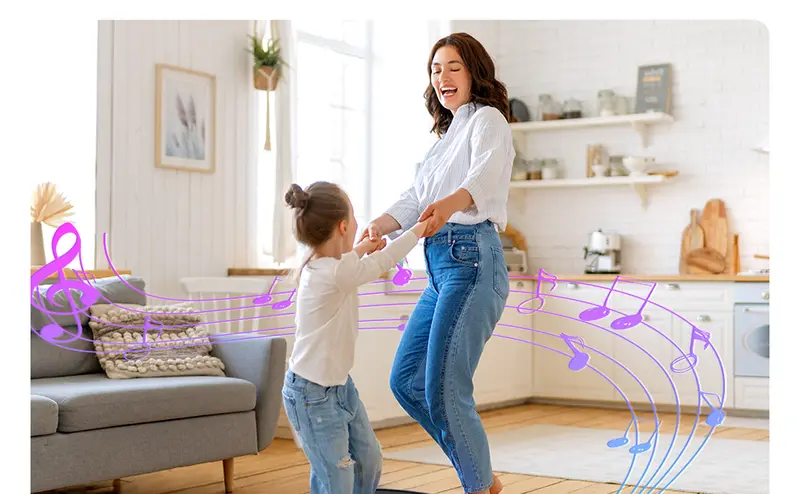 Merach Dance Mat Bluetooth Electronic Dance Pad with Light-up 6-Button 8-Button Built-in Music Dance Game Toy Gift for Kids Girls Boys 3-12 Years Old Summervibes