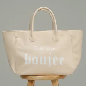 Low Key Boujee Vegan Tote - Smokey Taupe