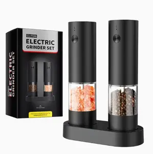 Electric Salt & Pepper Grinder Sets, 2pcs Rechargeable, Compact and portable, a must-have kitchen tool