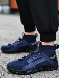 Men's Breathable Mesh Water Shoes, Outdoor Non-slip Wear-resistant Rubber Sole Hiking Shoes, Casual Sports Shoes for Outdoor Activities, Lightweight hiking shoes