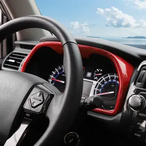 For 2010-2023 Toyota 4Runner Inner Dashboard Instrument Frame Decor Cover carbon fiber Dash Trim Interior
