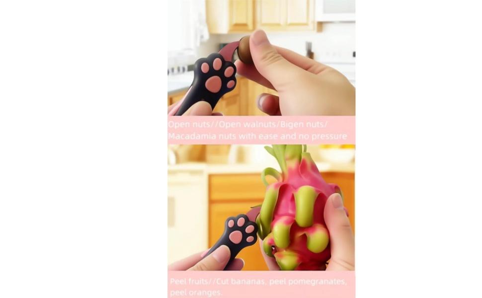 Cat Paw Box Cutter, 2026 New Retractable Cat Claw Knife Cute Cat Box Paper CutterPortable Cat Retractable Knife (black)