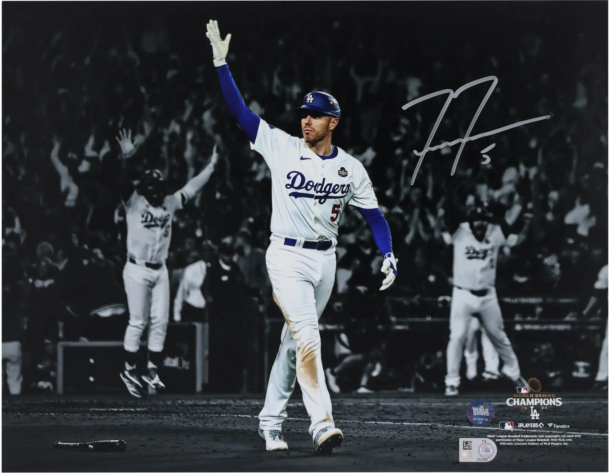 Freddie Freeman Los Angeles Dodgers Autographed 2024 MLB World Series Champions 11" x 14" Photograph - Fanatics Authentic Certified