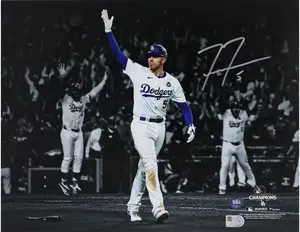 Freddie Freeman Los Angeles Dodgers Autographed 2024 MLB World Series Champions 11" x 14" Photograph - Fanatics Authentic Certified