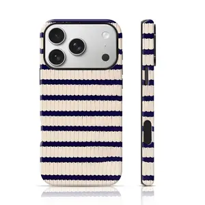 Retro Stripe Design Phone Protector Drop Proof for iPhone 17 Pro Max/16 Pro Max /15Pro Max 15/14/13/12 & Samsung S26 /S25Ultra Trendy ins Style