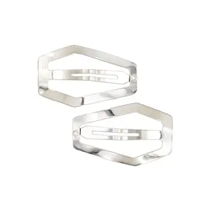 Coffin Snap Hair Clips [SILVER]