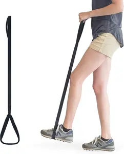Premium 35” Leg Lifter with Hand Strap & Foot Loop Long-Term Orthopedic Aid for Hip Knee Mobility Limitations Durable Rigid Strap Design