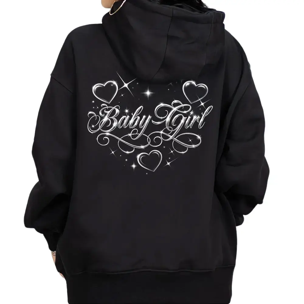 Baby Girl Chicano Clothing Lowrider Style Chicana Art Gangster Clothes Cholo Outfit Cotton Fabric Unisex Hoodie for Men and Women Long Sleeve Casual Streetwear 2611