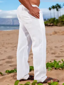 White Linen Riviera Pant