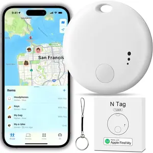 Tracker Tag Bluetooth Tracker, Smart Tag Locator Tracking Device, Keys Finder and Item Locator,Air Tracker Item Finders with Find My(iOS Only) Track Your Keys,Wallet,Luggage,Pets and Bagcar essentials