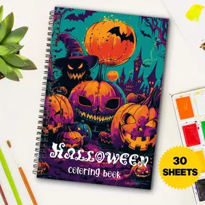 1pc horror themed coloring book with a unique cover, A5 size perfect for relaxing adults. Great gift for Valentine's Day, Christmas, Halloween, New Year, birthdays & parties ideal for friends, family & colleagues. Activity Book