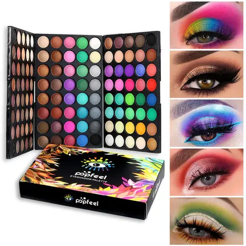 High-Chroma Eyeshadow Palette Professional Long Lasting Waterproof Matte Highly Pigments Shiny Shimmers Glitter Makeup Palette Colorful Cosmetic Eye Shadow Pallet Eye Shadow Makeup Set Cosmetic Women hadow Makeup Set Cosmetic Women