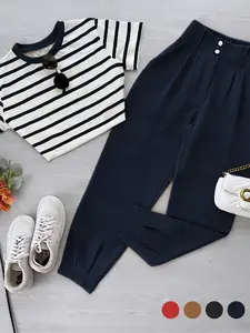 Autumn Fashion Women's Two-Piece Set, Casual Commuter Long Pants, Stylish Fall Clothing for Daily Wear, Comfortable and Trendy