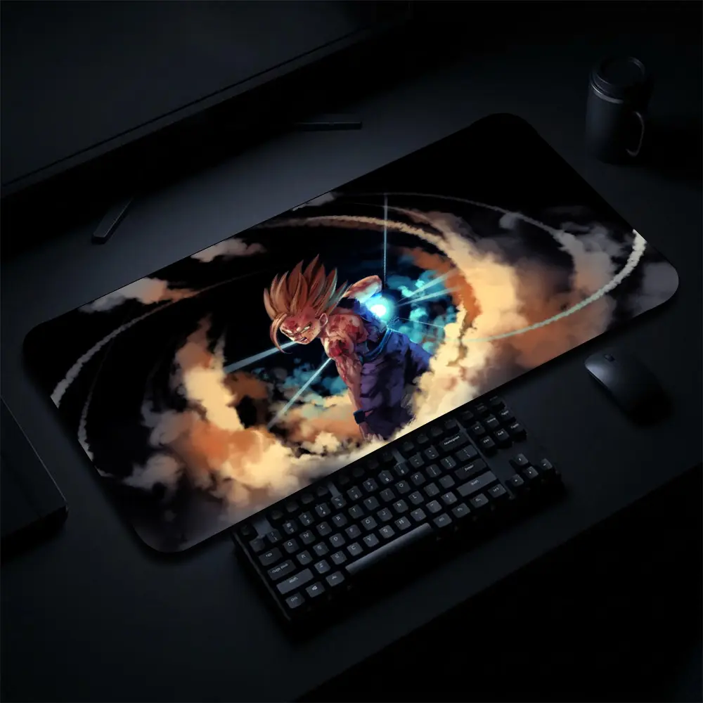Collection G0han Dragonball Gaming Mouse Pad Personal, Custome, Anime Desk Mat Extended Keyboard Pad Waterproof Non Slip Rubber Base Large Mousepad for PC Gamer Setup Desk Accessories 40x21 Inch,Office Gifts, Decor desktop