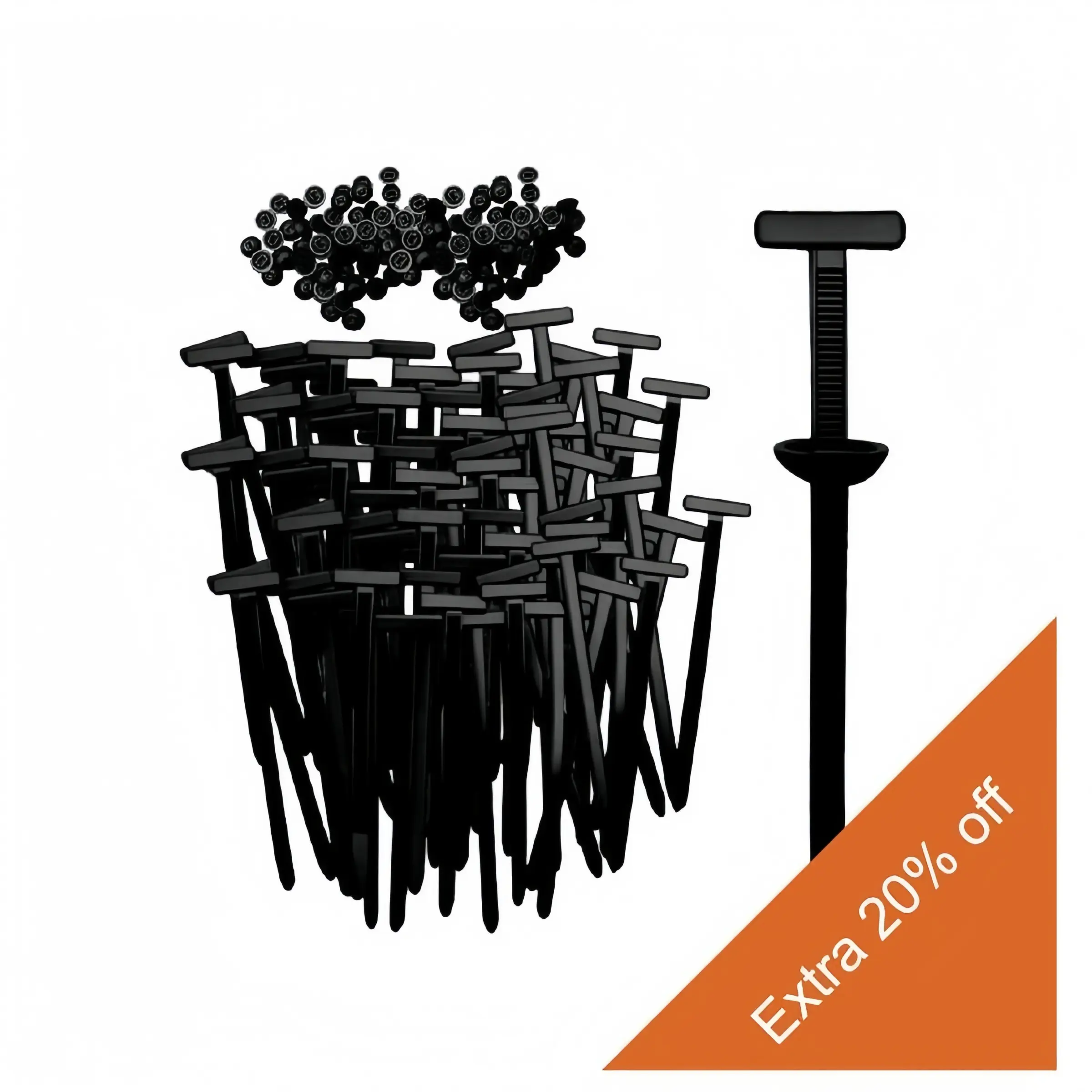 50 Nylon Cable Tie Locks, Self-Locking Zipper Fasteners, Multi-Functional Plastic Tool for Car Daily Maintenance