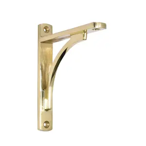 Minimalist Shelf Bracket - Unlacquered Brass Polished