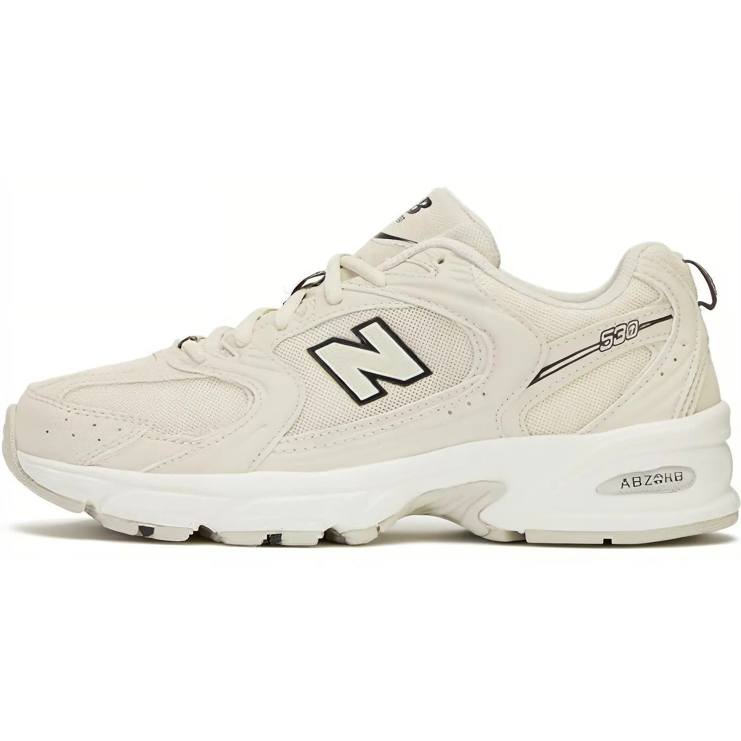 New Balance NB 530 Retro Mid-Top Running Sneakers - Cushioned, Breathable, D Width, Beige Casual Urban Commute Shoes for Men, Women