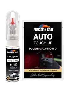 PRECISION COAT Compatible With 2011 Jeep Bronze Star (PUK) Factory Matched High Gloss Single Stage Gloss Paint Pen Brush- Touch Up Paint Kit With Polishing Compound MADE IN USA