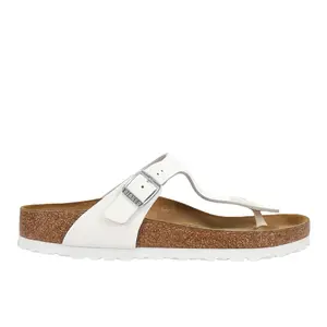 BIRKENSTOCK Womens Gizeh Leather Casual Sandals Casual - White