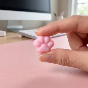 Mini Kawaii Cat Paw Stress Relief Toy Single Pack Squeeze Squishy Anxiety Relief Fidget Toys for Kids Adults-MM1