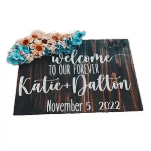 Wedding Sign with Flowers - Create Your Own Design, Customizable for Your Occasion