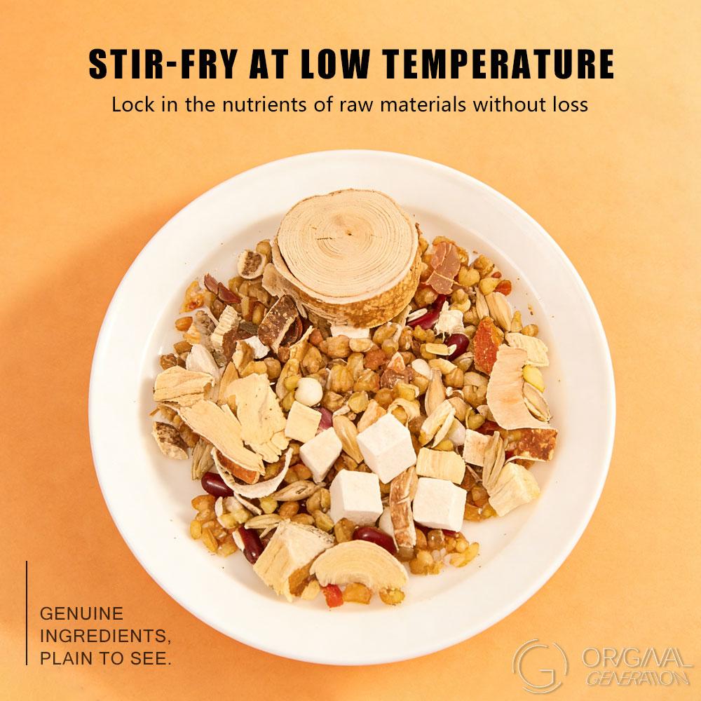 Anti Inflammation Tea BOGO Five Fingered Peach Poria Coco Tea 2 Cartons (1Carton 100g 10g×10packs)×2 With Five Fingered Peach; Poria Coco;Tartary Buckwheat; Red Bean;Raw Malt; Coix Seed; Orange Peel; Gorgon euryale Seed; Gardenia