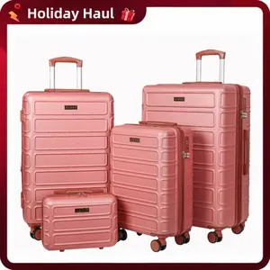 Luggage Sets 4 Piece, Durable Expandable Suitcase with TSA Lock, Hard Shell and Double Spinner Wheels, Perfect for Business Trips, Family Vacations, and Everyday Travel