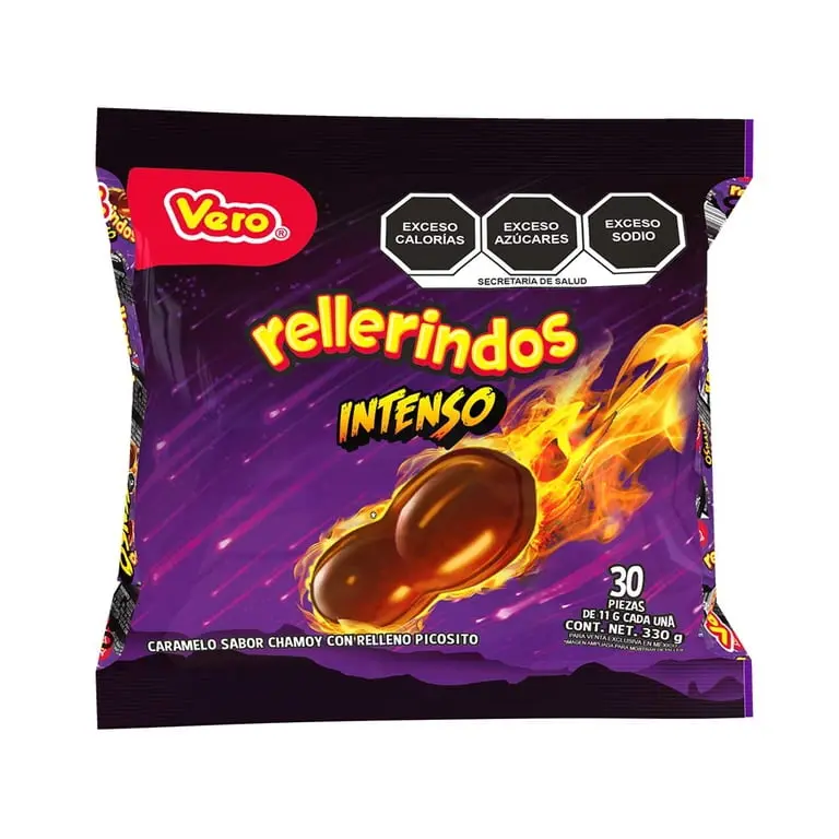 Rellerindos Intenso by Vero Mexican Spicy Candy 30 Pieces