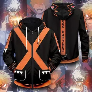 Anime My Hero Academia 3D Anime Sweatshirt Cosplay Hoodie Jacket