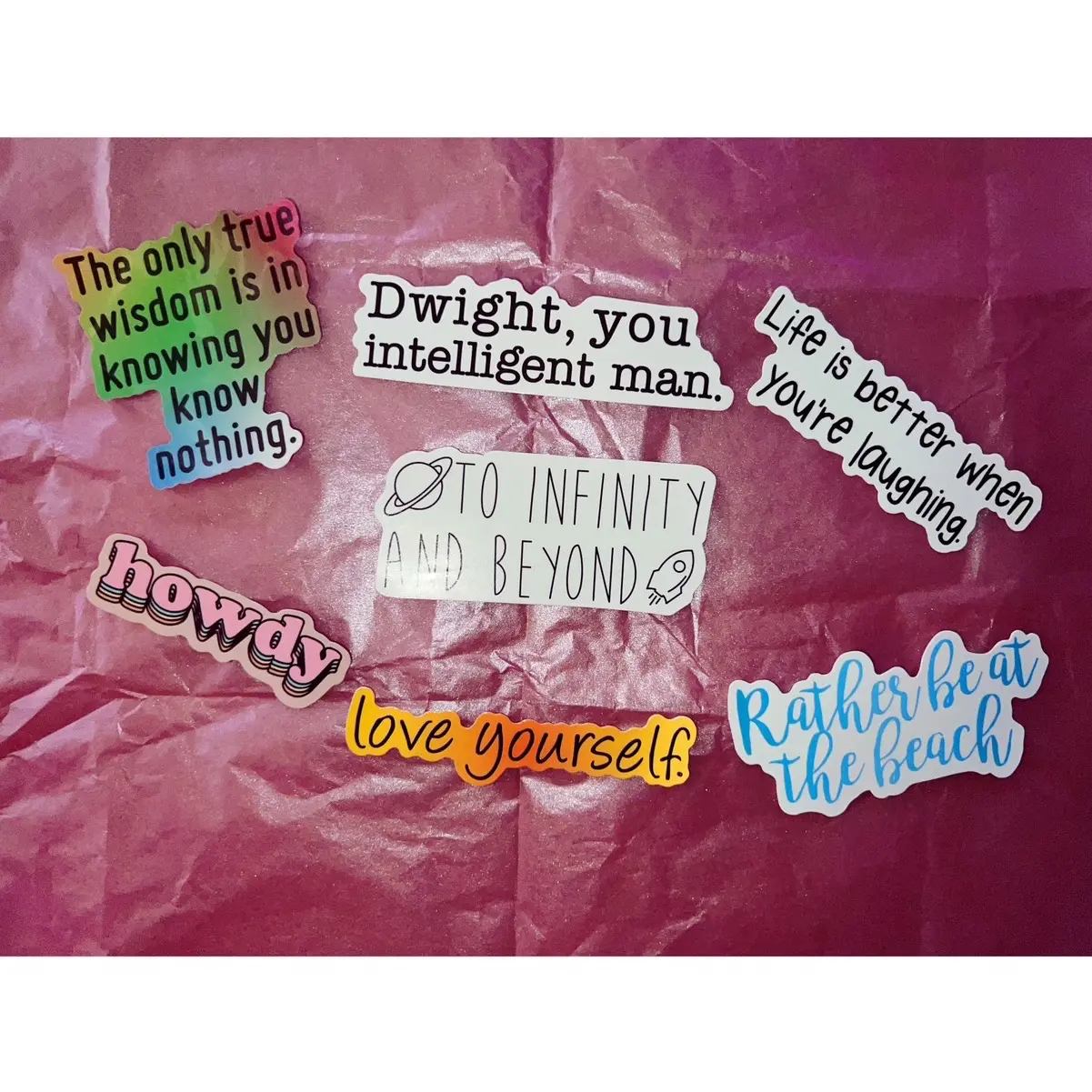 To infinity and beyond Waterproof Stickers