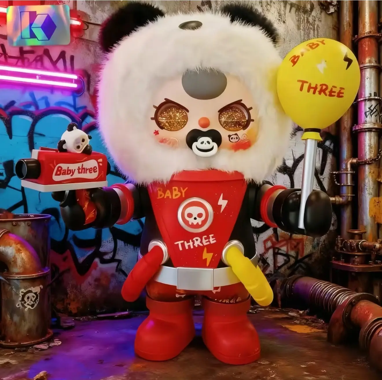 B16 -  Explorer 1000% panda plush series