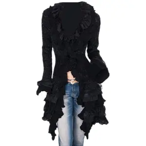 BohoGothMagic! Victorian Crochet Cardigan – OpenFront for Steampunk & Beyond