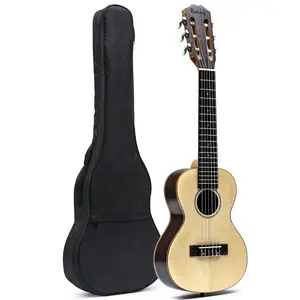 Batking 28 Inch Guitalele 6 String Ukulele with Mini Travel Guitar Bag