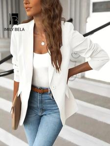 women's minimalist solid button blazer for spring, lady casual fitted elegant long sleeve suit coats for work office business, basic ladies spring & fall clothes, longsleeves womenswear, ladies blazer, corporate minimalism, work clothes women
