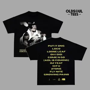 Old Soul Tees - YEAT & DANGEROUS SUMMER 2025 V2 VINTAGE TEE, Unisex Rap Shirt, Rap Tee, Music Fans Shirt, Rapper Merch Gift for Him Gift For Her, Y2K Womenswear And Menswear Graphic Tee Top Crewneck Apparel