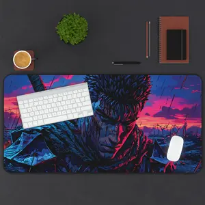 [Sale Up To 50%] Berserk Guts Battle-Stained Sunset Desk Mat - XXL Gaming Mouse Pad