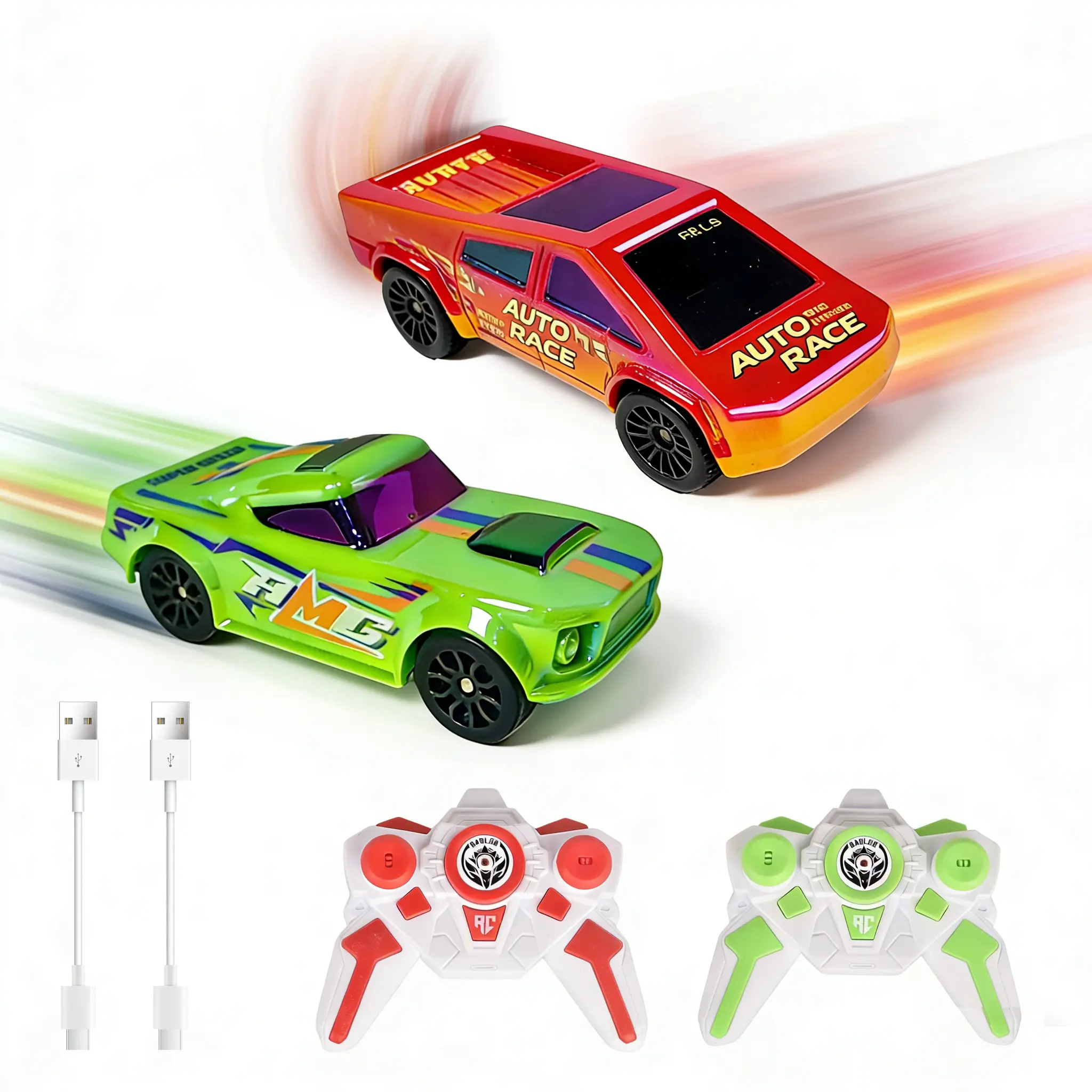 RC Controlled Car - Rechargeable Remote Controlled Vehicle, Cool Smoke Spray Feature, Kids' RC Model Car Toy